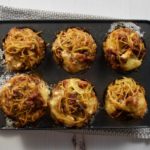 Baked Cheese and Potato Nests in Muffin Pan