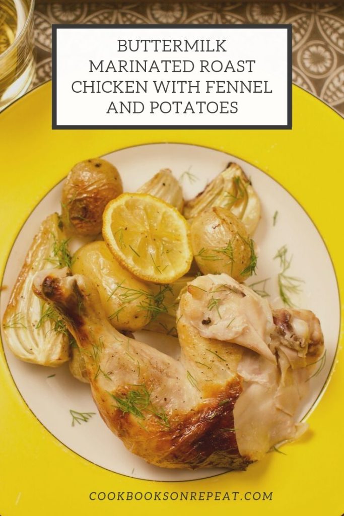 A moist, tender and deeply seasoned roast chicken with roasted fennel and potatoes. All cooked in the oven at the same time.