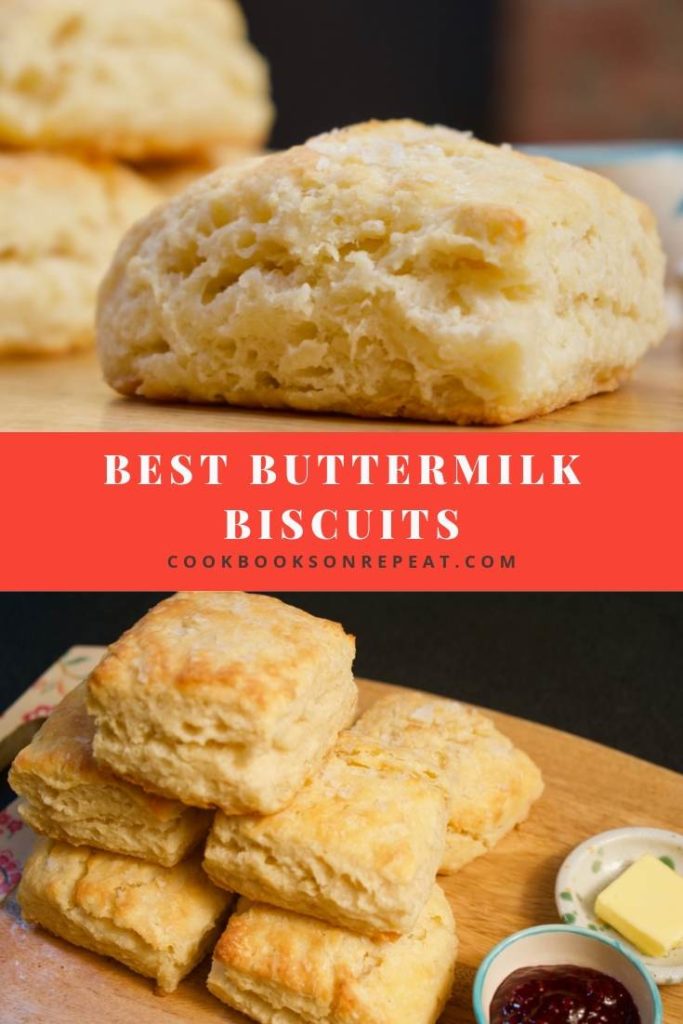 Flaky, tender buttermilk biscuits, topped with crunchy sea salt. Great for a breakfast treat or with soups, stews, fried chicken or whenever a quick bread is needed.