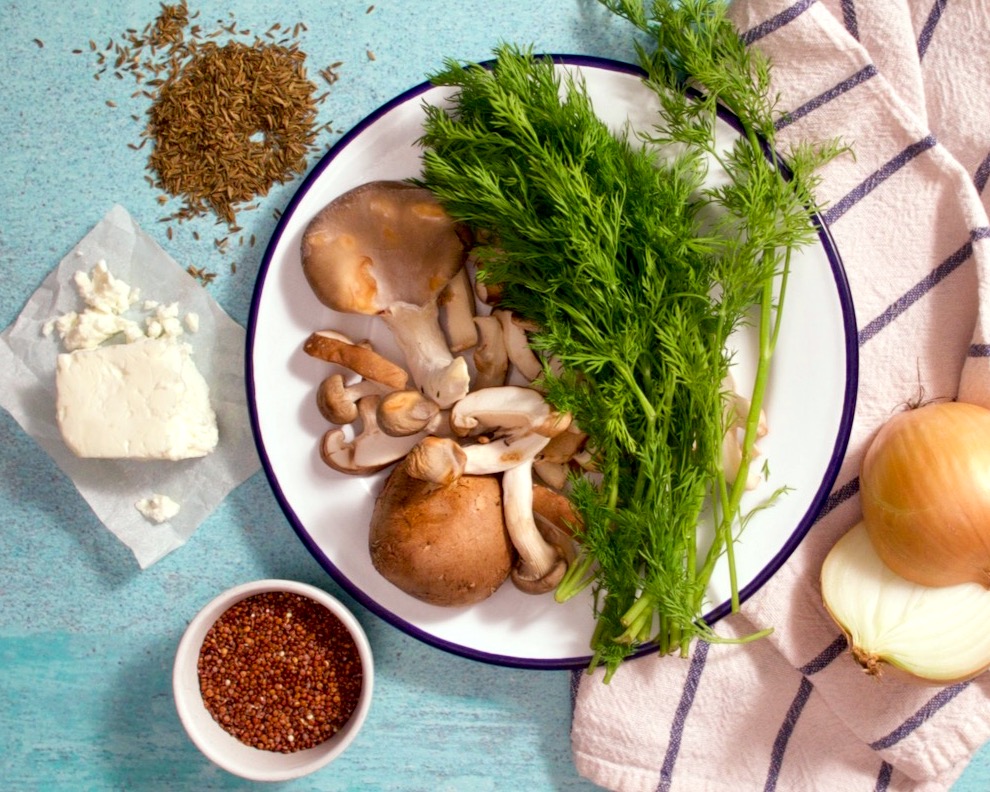 Quinoa With Mushrooms And Feta Ottolenghi Simple